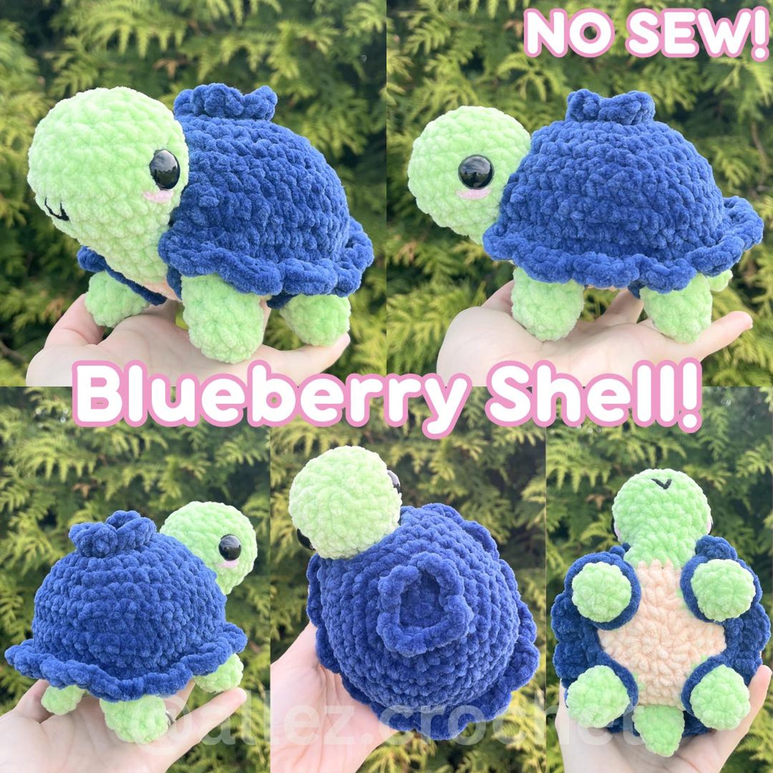 15-in-1 Land Turtle Dress Up Crochet Pattern Bundle: PDF Digital Download (With Removable Shells!)