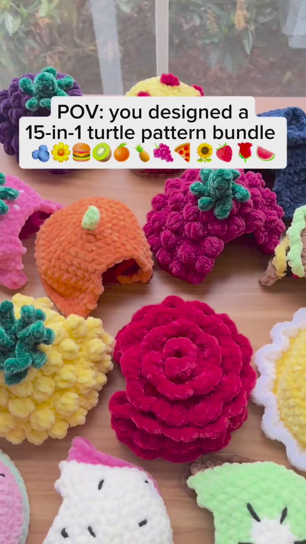 15-in-1 Land Turtle Dress Up Crochet Pattern Bundle: PDF Digital Download (With Removable Shells!)